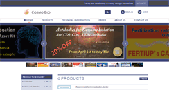 Desktop Screenshot of cosmobio.com